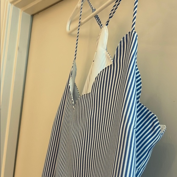 J.Crew Factory Size 6 Blue and White Striped Cami Top - Picture 13 of 17